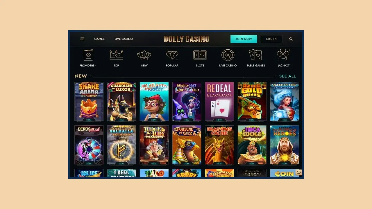 Programme de bonus du Dolly Casino